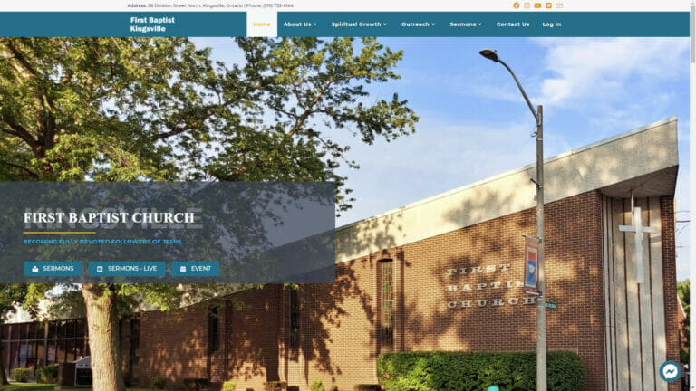 First Baptist Church, Kingsville, Ontario Canada