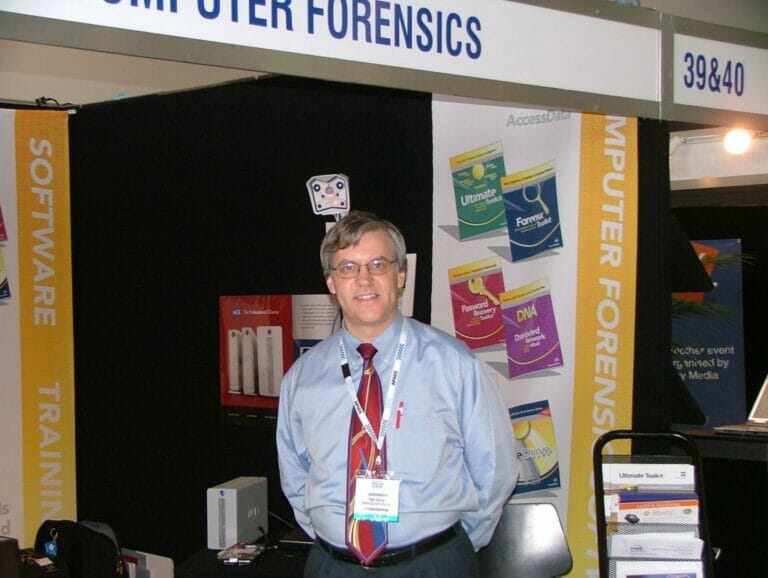 Paul Hughes booth at Australian Federal Police conference