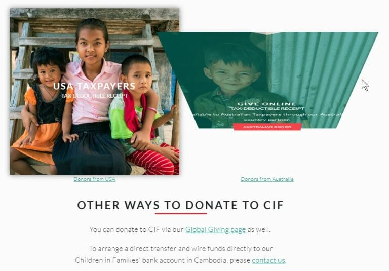 Donation Pages